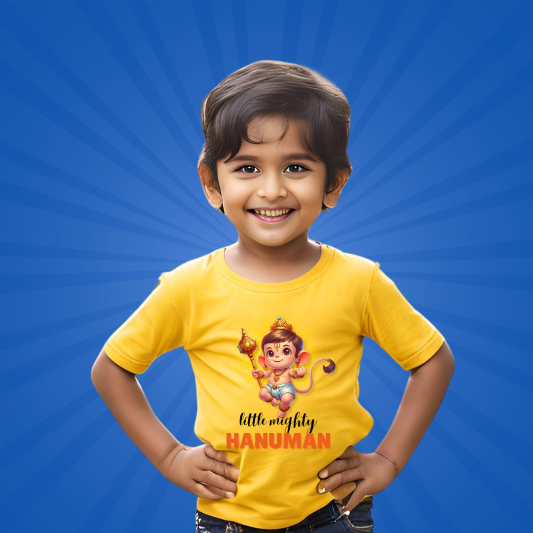 Mighty Hanuman T-shirt | Yellow | Kids | Boys