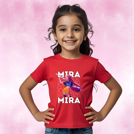 Mira K Pop Demon Hunters T-shirt | Red | Girls