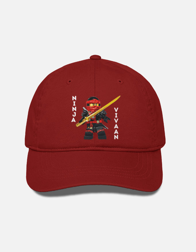 Red Cotton Cap | Ninja