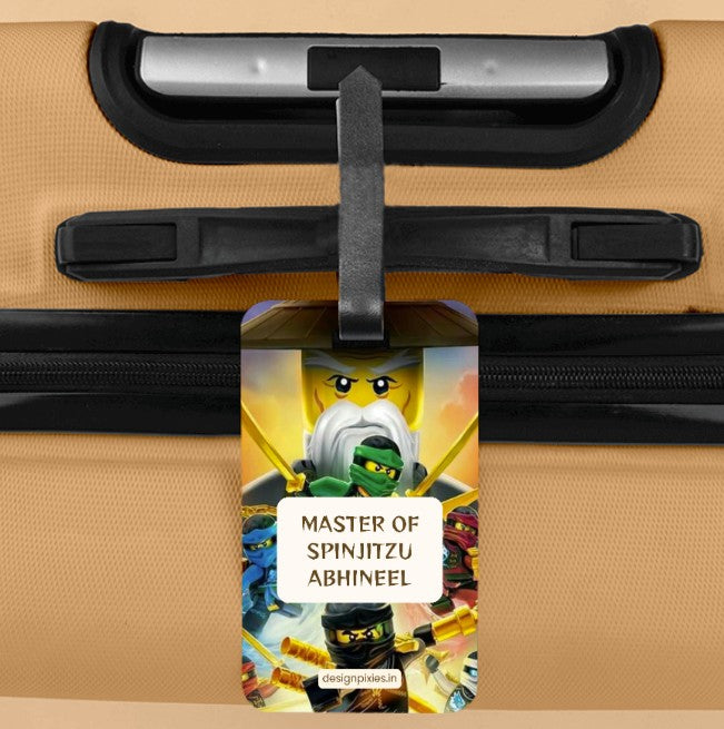 Ninja Personalized Vertical Name Tag
