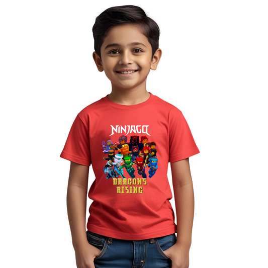 Ninjago Dragons Rising T-shirt | Red | Boys