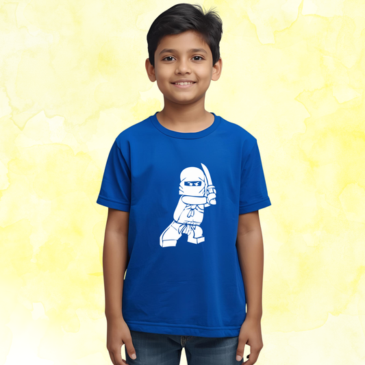 Ninja Glow-in-Dark Tshirt | Blue | Kids