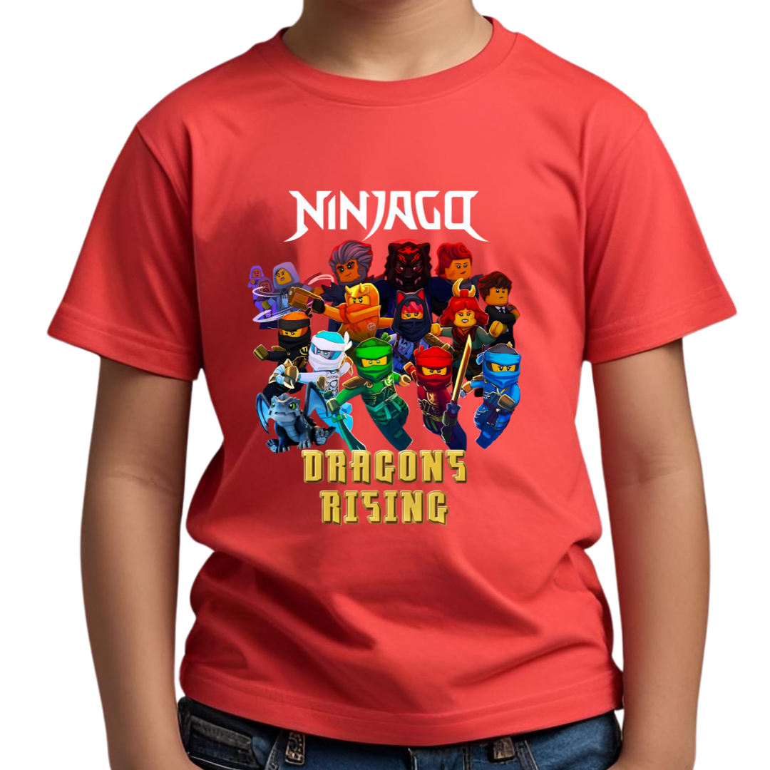 Ninjago Dragons Rising T-shirt | Red | Boys