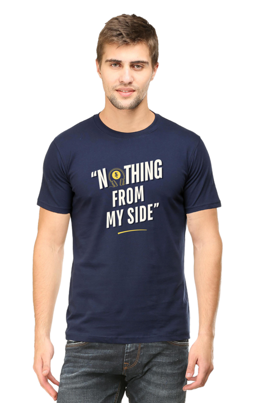 Nothing from my side T-shirt | Navy Blue | Men