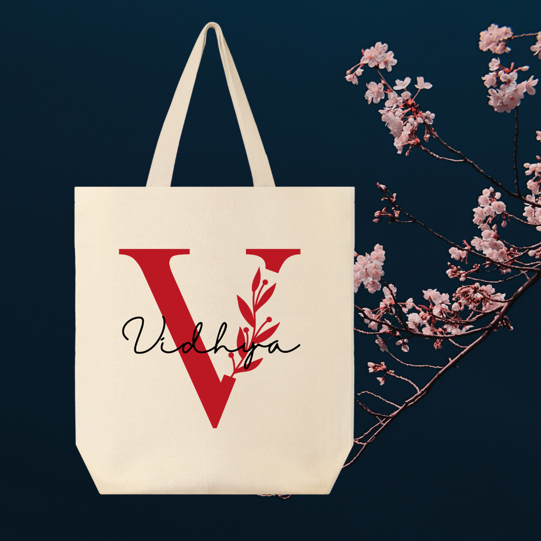 Personalised Name Tote bag | Ivory