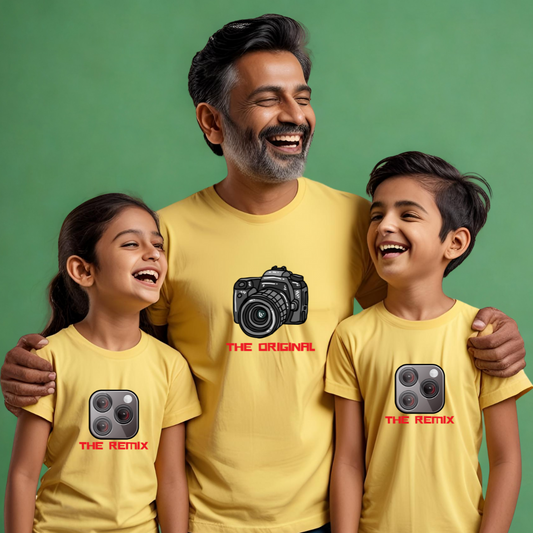Original & Remix T-shirt | Yellow | Men | Women | Kid