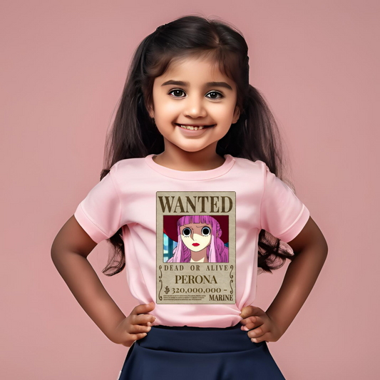 Perona Anime T-shirt | Pink | Girls