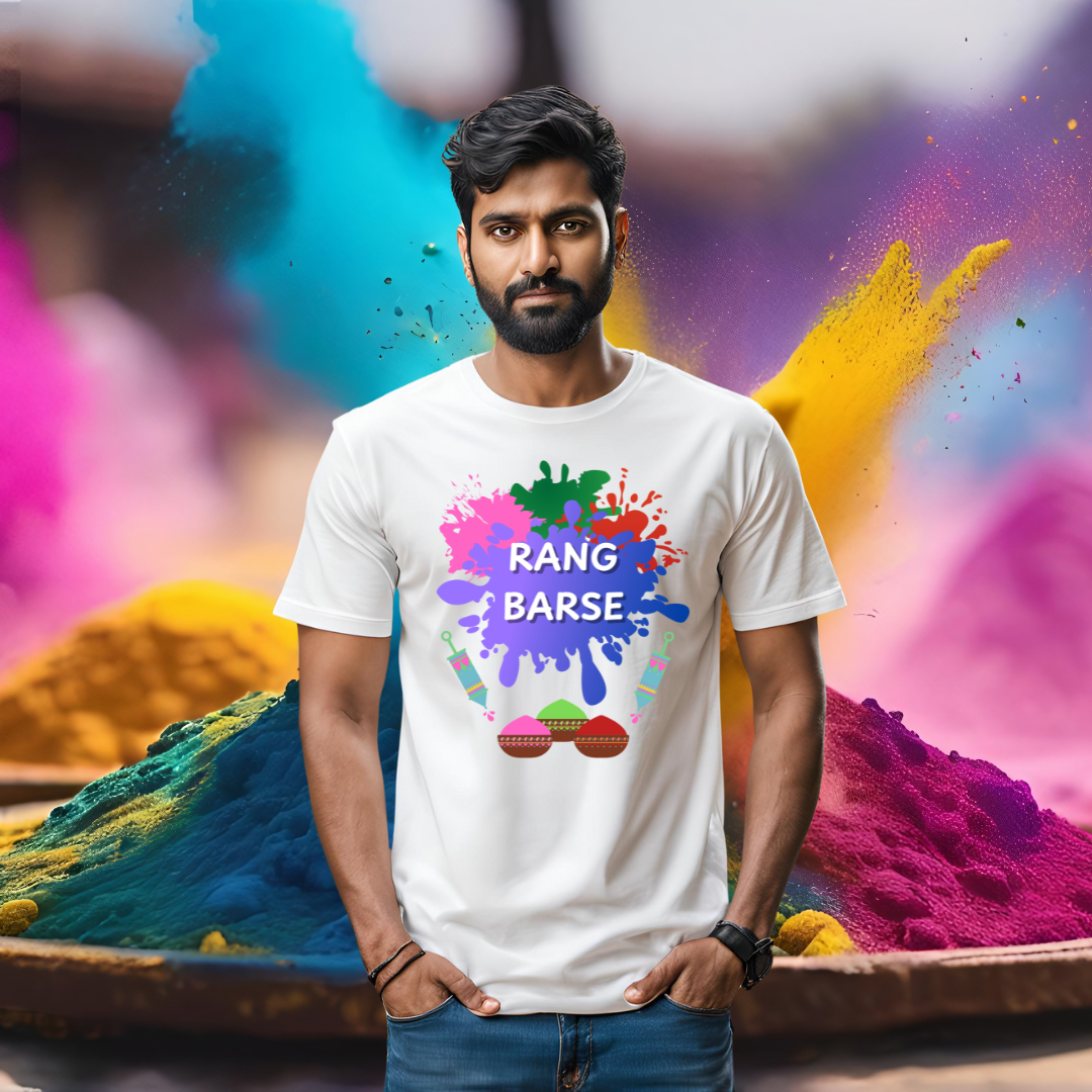 Rang Barse T-shirt | White | Men | Women