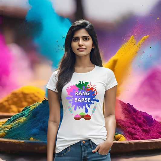 Rang Barse T-shirt | White | Men | Women