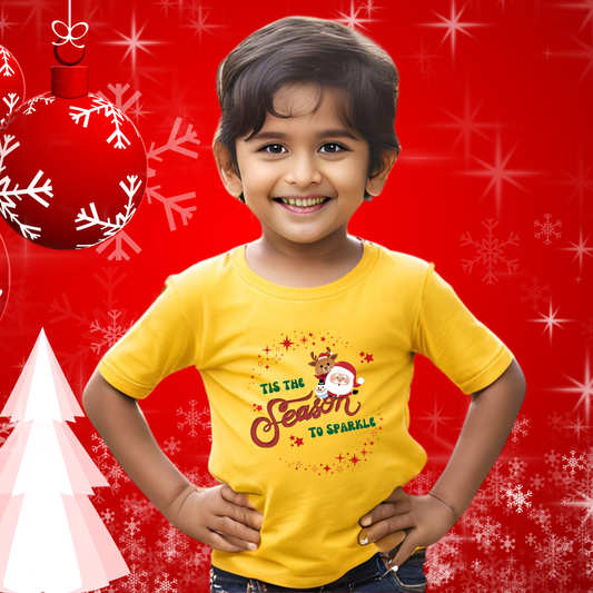 Tis The Season Tshirt | Yellow | Kids