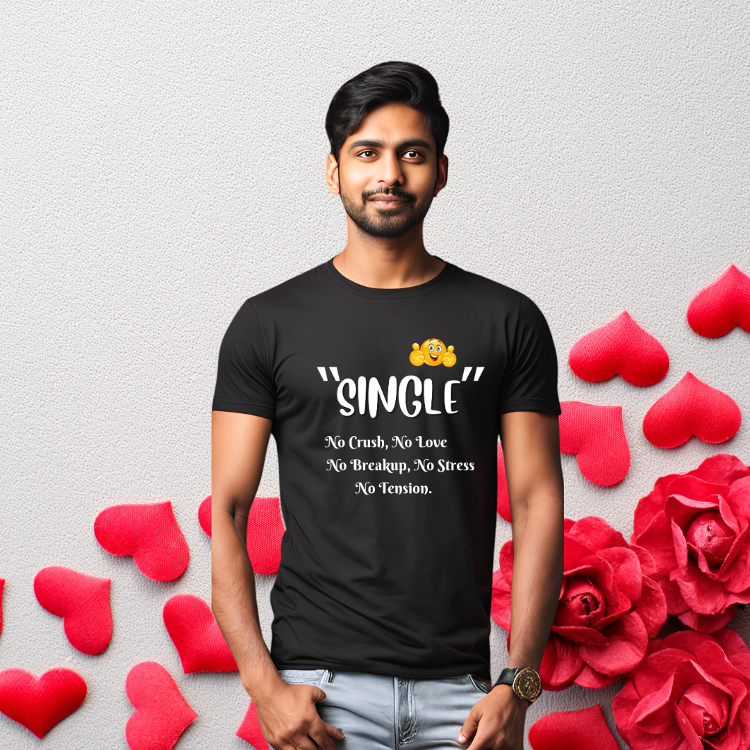 Single No Tension T-shirt | Black | Men