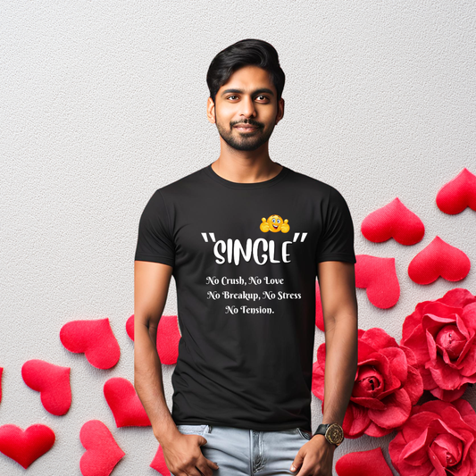 Single No Tension T-shirt | Black | Men