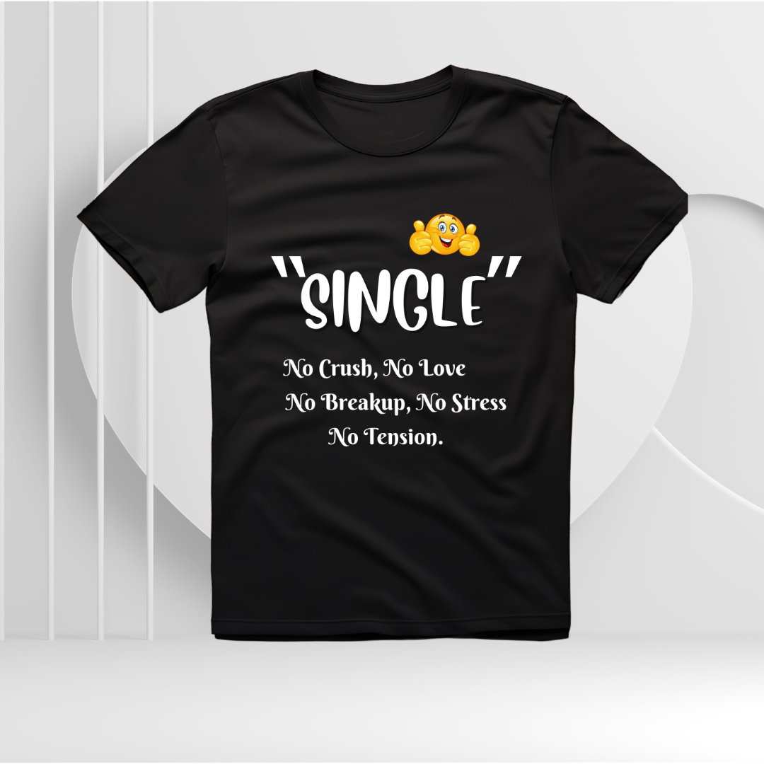 Single No Tension T-shirt | Black | Men