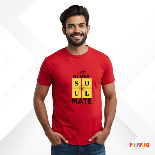 Own Soulmate Cotton Tshirt | Red | Men | Women