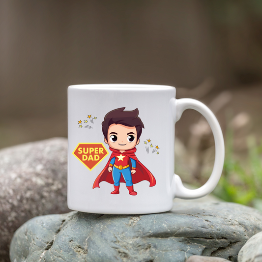 Superdad mug | Ceramic Mug | White