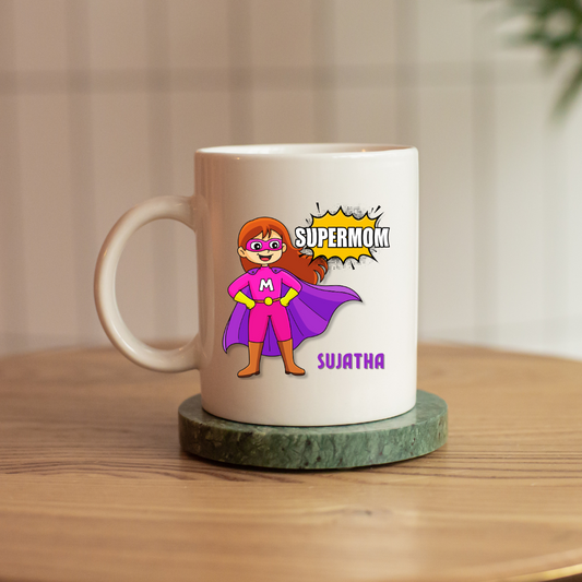 Supermom mug | Ceramic Mug | White