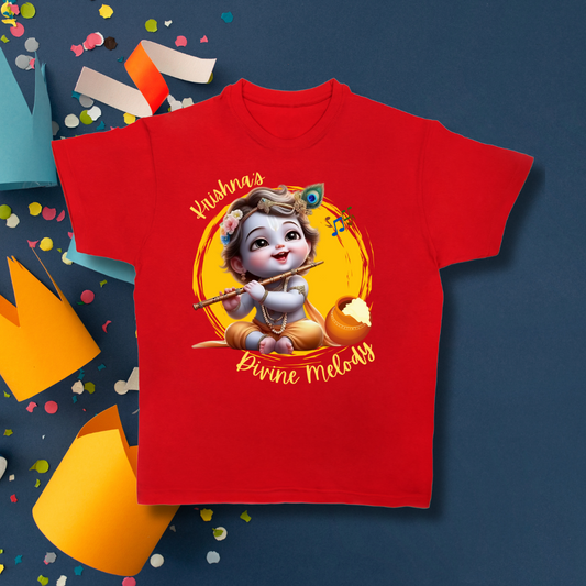 Little Krishna T-shirt | Red | Kids | Boys