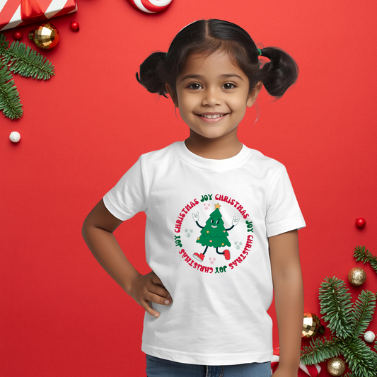 Christmas Joy Tshirt | White | Kids