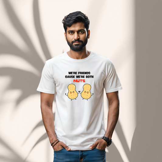 We are Nuts  | Cotton Tshirt | White | Men | Women