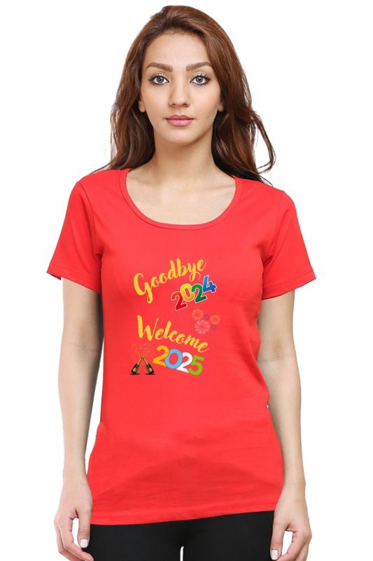 Welcome 2025 T-shirt | Red | Women | Men